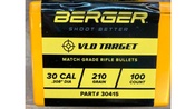Berger 30 Caliber 210 VLD Target Bullets